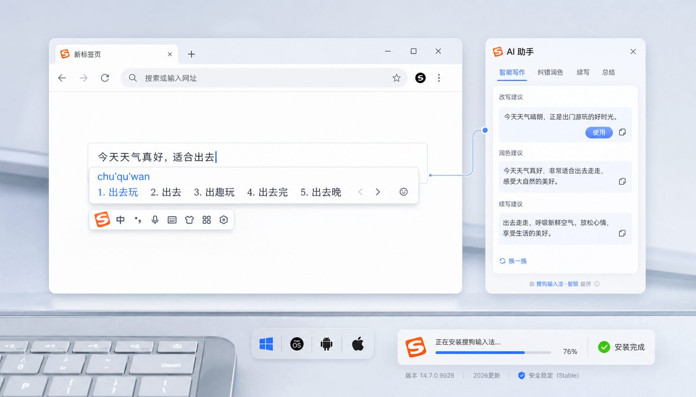 搜狗输入法全平台矩阵